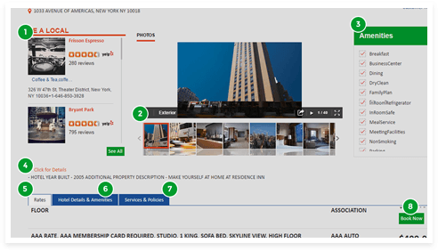 Hotel detail page – Explore property in detail