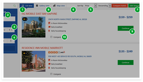 Filter search results in accordance with your preference
